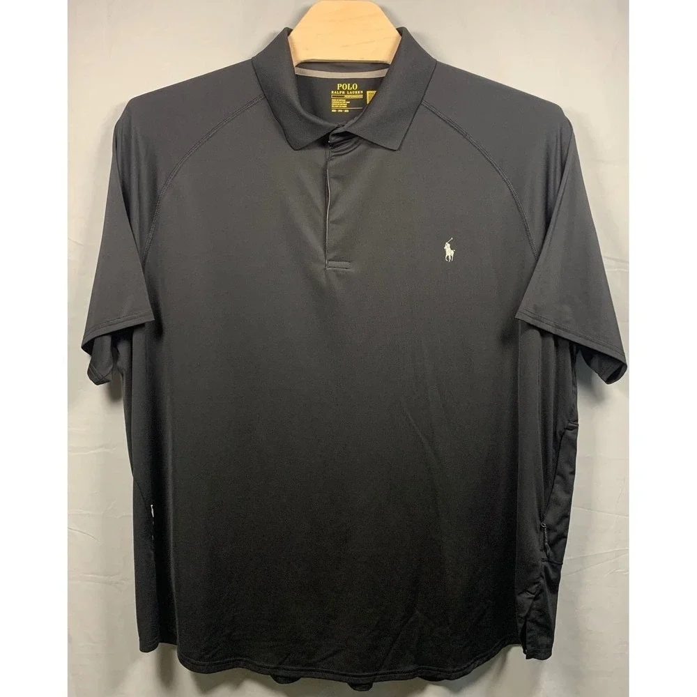 Polo Ralph Lauren Performance Shirt Mens 3XB Black Short Sleeve Golf Polo Pony